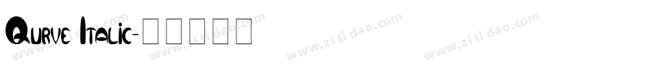 Qurve Italic字体转换